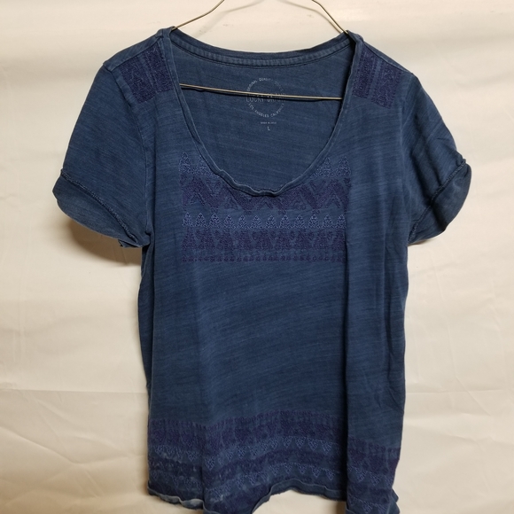 Lucky Brand Tops - Lucky Brand Indigo Short Sleeve Tee